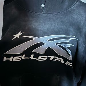 Hellstar Washed black hoodie